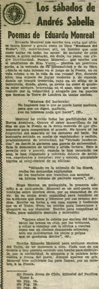 Poemas de Eduardo Monreal