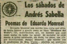 Poemas de Eduardo Monreal