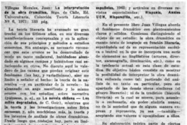 La interpretación de la obra dramática