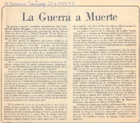 La Guerra a muerte.