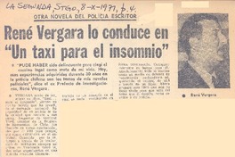 René Vergara lo conduce en "un taxi para el insomnio".