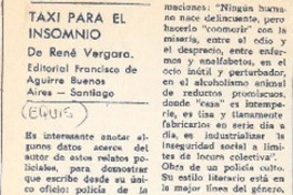 Taxi para el insomnio