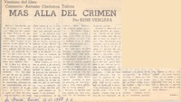 Más allá del crimen : [comentario]