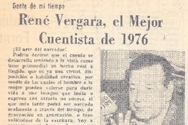 René Vergara, el mejor cuentista de 1976