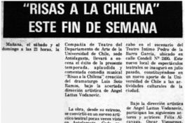 "Risas a la chilena" este fin de semana.