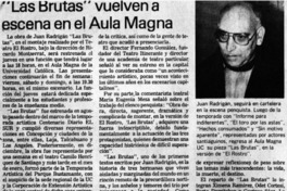 "Las Brutas" vuelven a escena en el Aula Magna.