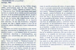 "Herederos de la lluvia"