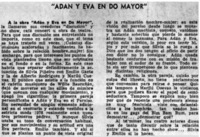 "Adán y Eva en Do Mayor".
