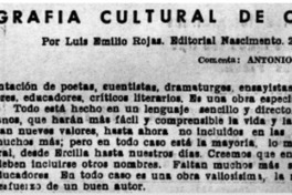 Biografía cultural de Chile