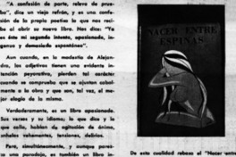 Nacer entre espinas.