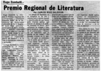 Premio regional de literatura