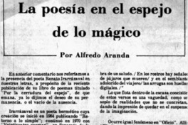 La poesía en el espejo de lo mágico
