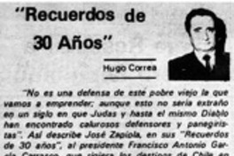 "Recuerdos de 30 años"