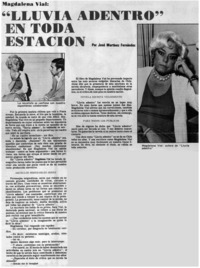 "Lluvia adentro" en toda estación : [entrevistas]