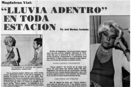 "Lluvia adentro" en toda estación : [entrevistas]