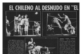 El chileno al desnudo en "el degenéresis".