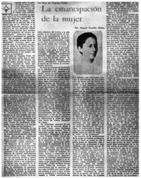 La emancipación de la mujer