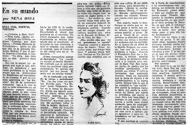 Sara Vial, poetisa porteña : [entrevistas]