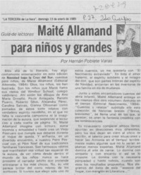 Maité Allamand para niños y grandes