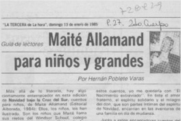 Maité Allamand para niños y grandes
