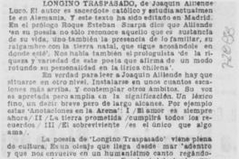Longino traspasado