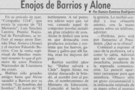 Enojos de Barrios y Alone