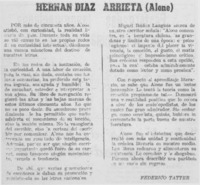 Hernán Díaz Arrieta (Alone)