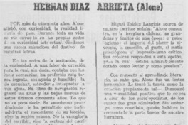 Hernán Díaz Arrieta (Alone)