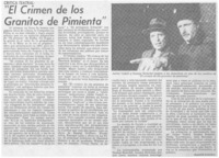 "El Crimen de los Granitos de Pimienta"