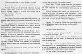 Pablo Cassi poeta del verso eterno