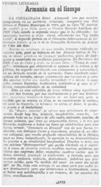 Armonía en el tiempo