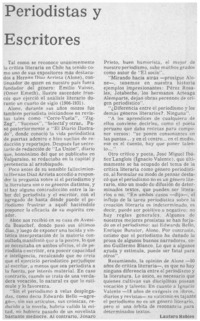 Periodistas y escritores