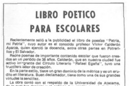 Libro poético para escolares.