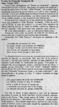 Poesías de Fernando Valenzuela M.