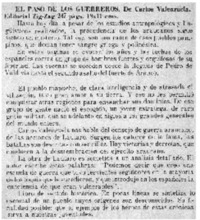 El paso de los guerreros.