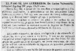 El paso de los guerreros.