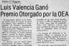 Luis Valencia ganó premio otorgado por la OEA.