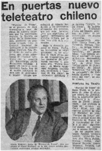 En puertas nuevo teleteatro chileno.