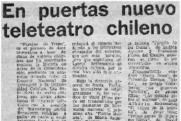 En puertas nuevo teleteatro chileno.