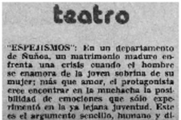 "Espejismos".