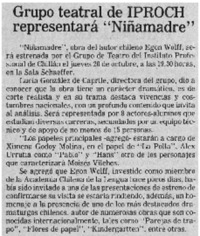 Realista y sicológica es obra "Niñamadre".