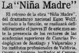 La "Niña Madre".