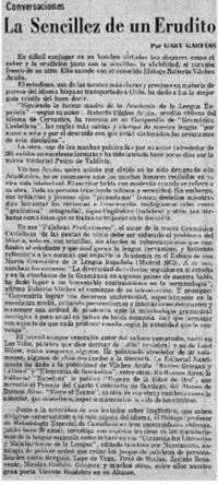 La sencillez de un erudito