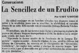 La sencillez de un erudito