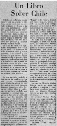 Un libro sobre Chile