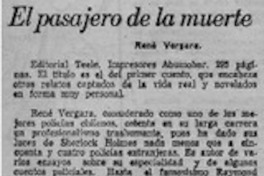 El pasajero de la muerte