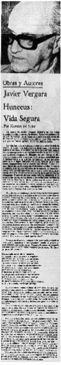 Javier Vergara Hunneus: vida segura