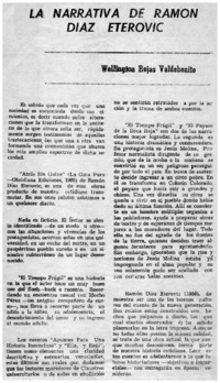 La narrativa de ramón Díaz Eterovic