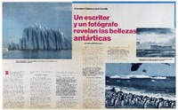 Un escritor y un fotógrafo revelan las bellezas antárticas