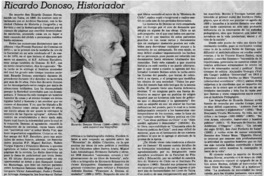 Ricardo Donoso, historiador